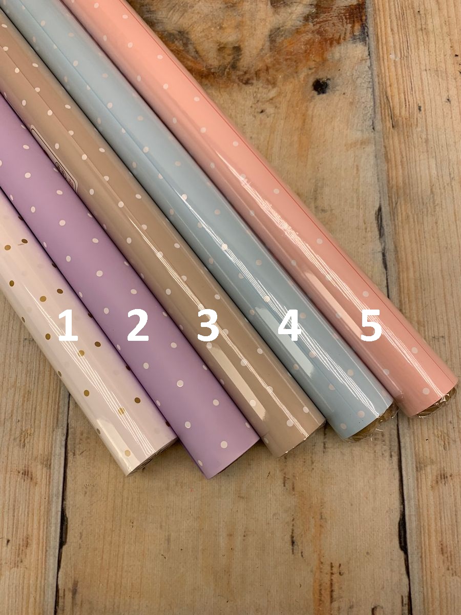 Пленка мат. Мелкий горошек 58СМX10М  Интернет-магазин Feron Flower 