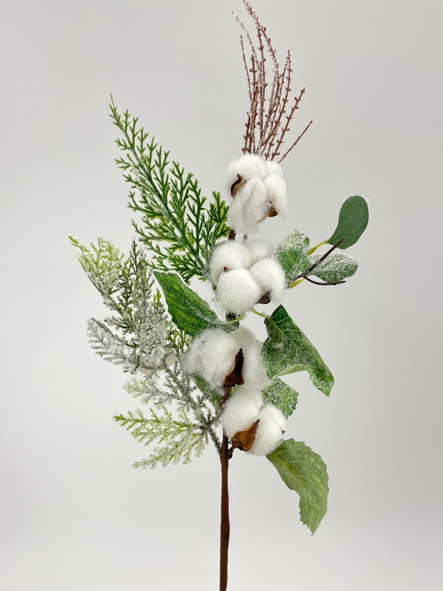 Ветка хлопок K04122  Интернет-магазин Feron Flower 