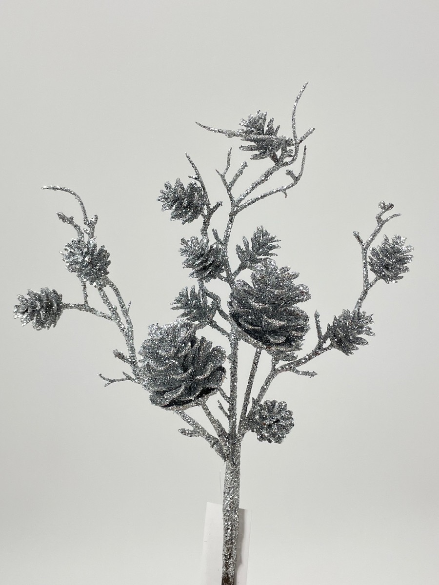 Ветка с шишкой HB-1501A-3X019  Интернет-магазин Feron Flower 