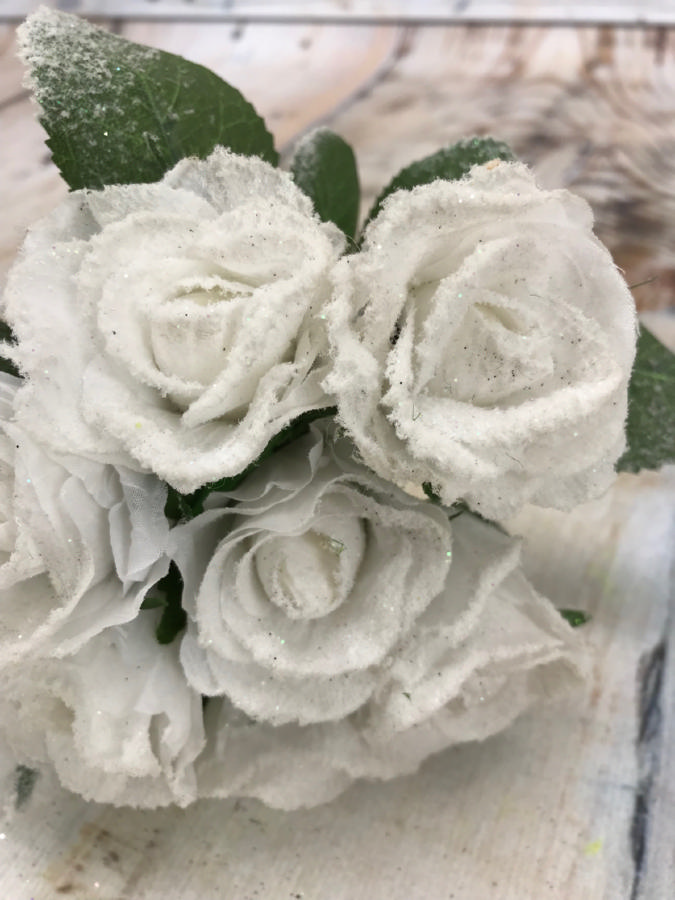 Роза снежная 81CAN13867  Интернет-магазин Feron Flower 