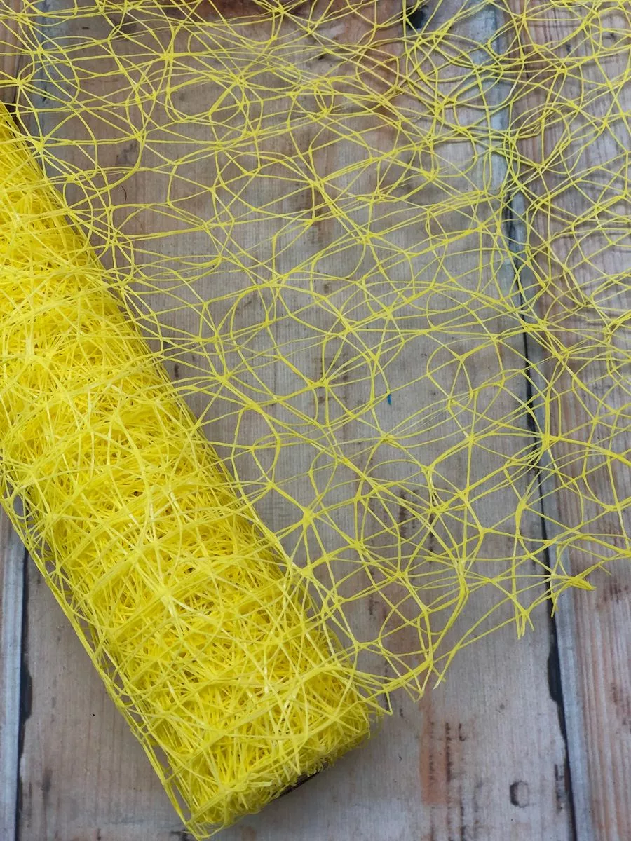 Сетка иск. сизаль 54cm/5y лимонный  Интернет-магазин Feron Flower 