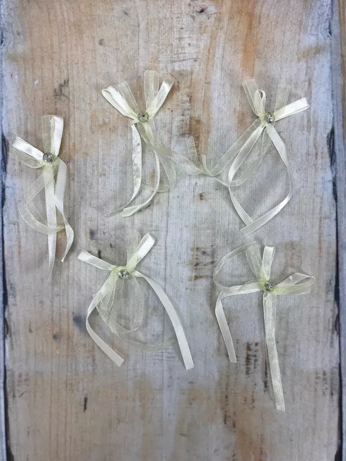 Бантик с бусинкой 100шт. BOWS   Интернет-магазин Feron Flower 