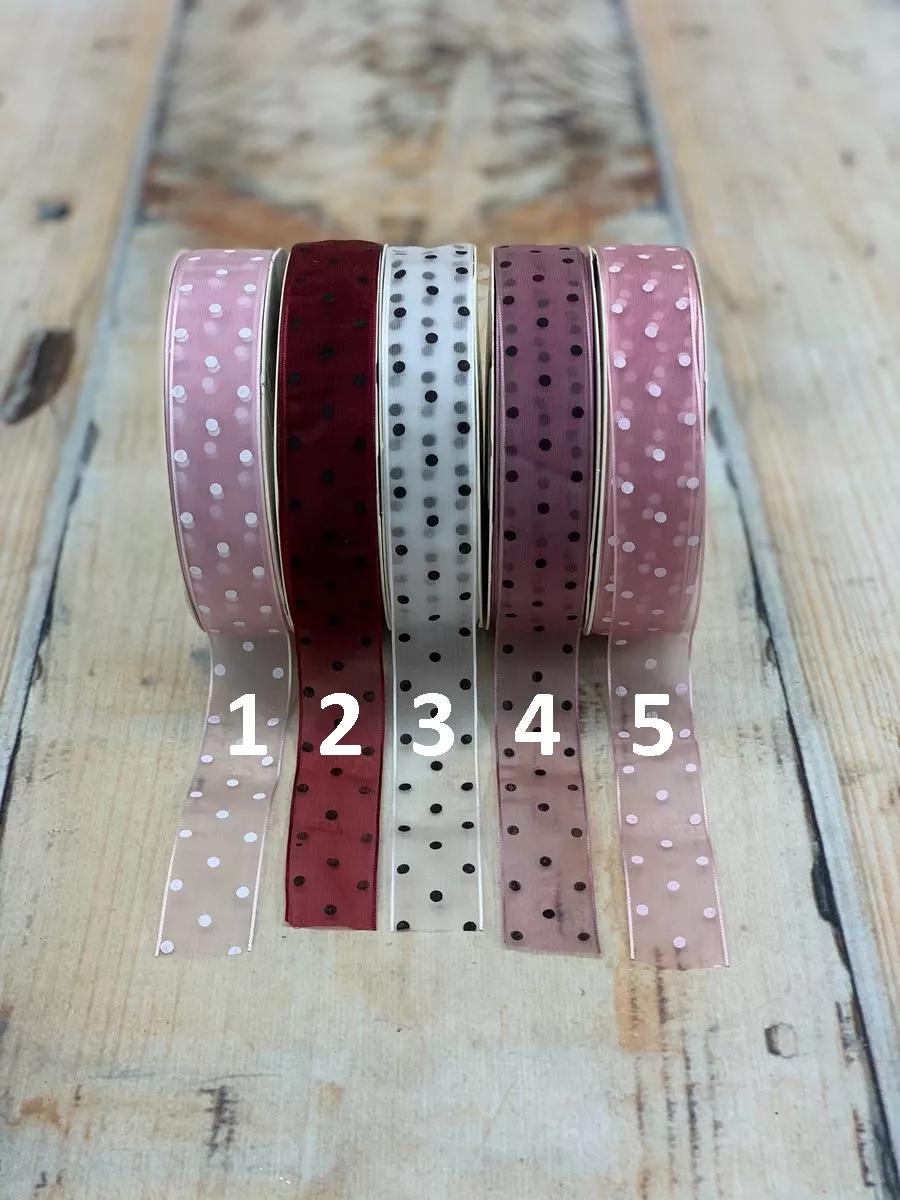 Лента Горошек 25mm/30y  Интернет-магазин Feron Flower 