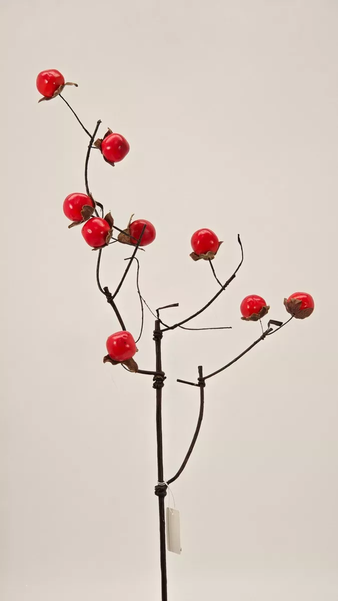 Ветка ягода REN-211 оранжевый  Интернет-магазин Feron Flower 