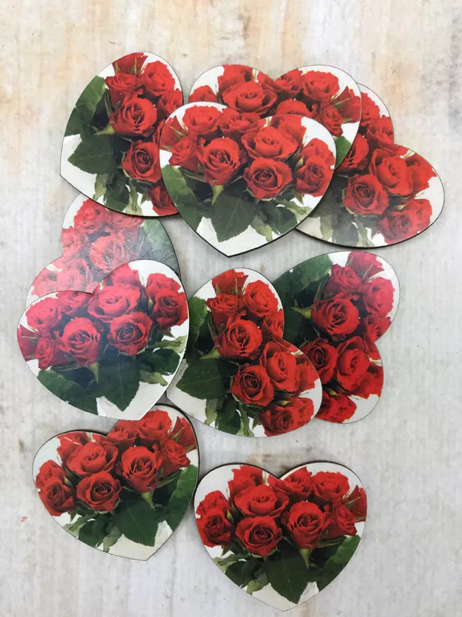 Сердце на липучке JU13-37  Интернет-магазин Feron Flower 