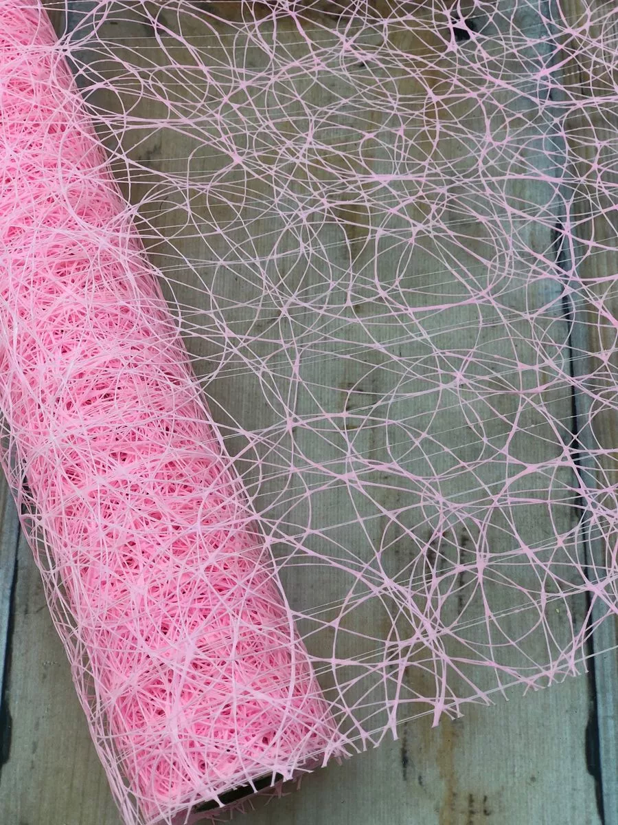 Сетка иск. сизаль 54cm/5y розовый  Интернет-магазин Feron Flower 